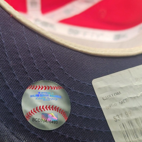 New Era 59Fifty Heritage Series LA Dodgers Red 100% Wool Fitted Hat Size 8 READ! - Picture 10 of 13